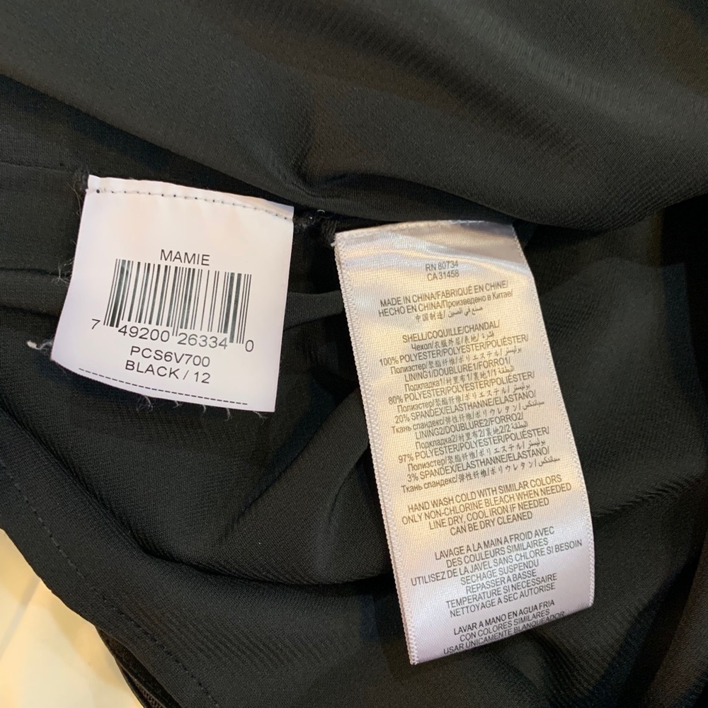 BCBGMaxAzria One-Shoulder Black Mini Dress - Picture 9 of 13